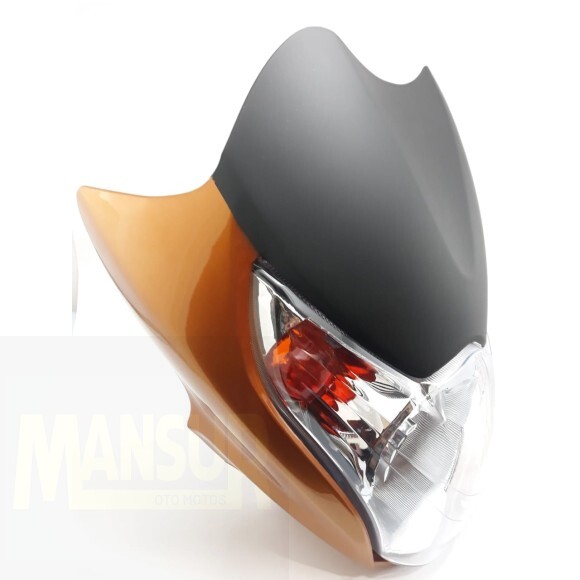 FAROL C/ CARENAGEM TITAN 150 2010 LARANJA METALICO( 836 0007 )